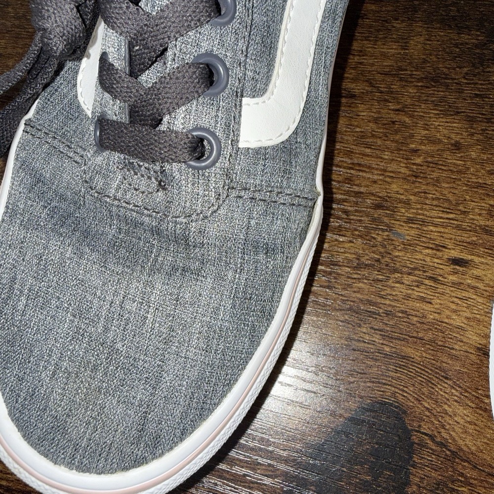 Vans Ward Low Gray Pink Skate Shoes Womens Size 9 Canvas Lace Up Sneakers - Picture 7 of 7